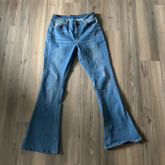 Amazon Medium Wide Long High Rise Stretch Jeans - Picture 2 of 4